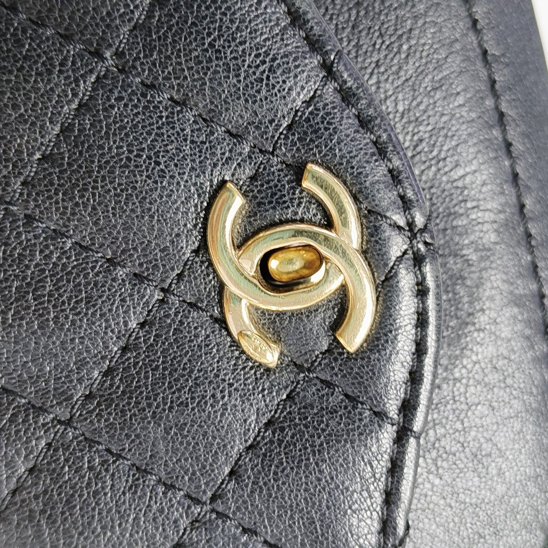 NOW AND FOREVER Quilted Lambskin Black