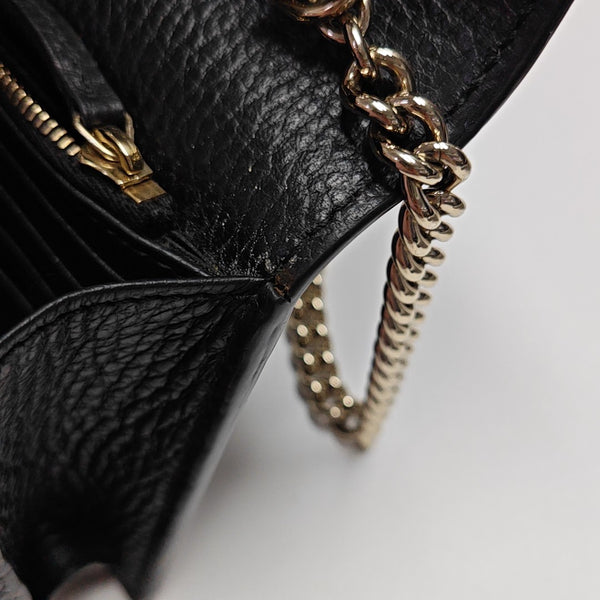 Interlocking G Small Calfskin Black