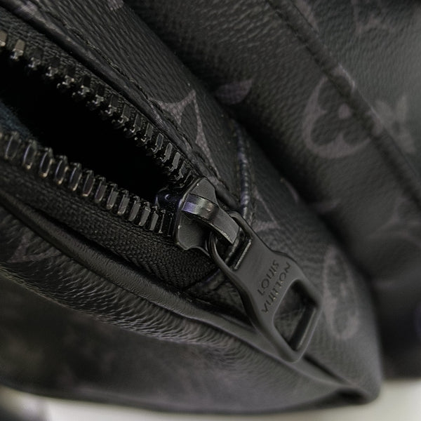 TRIO Monogram Coated Canvas Black