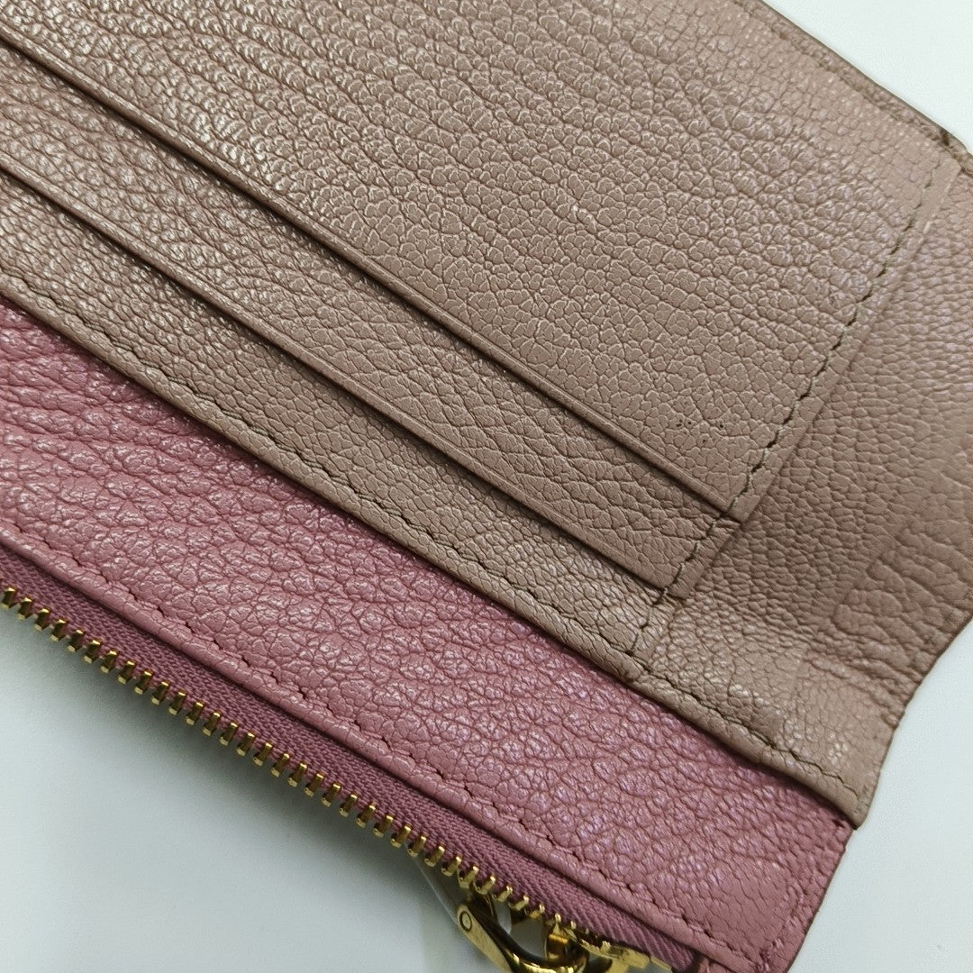 Leather Coin Purse Pink