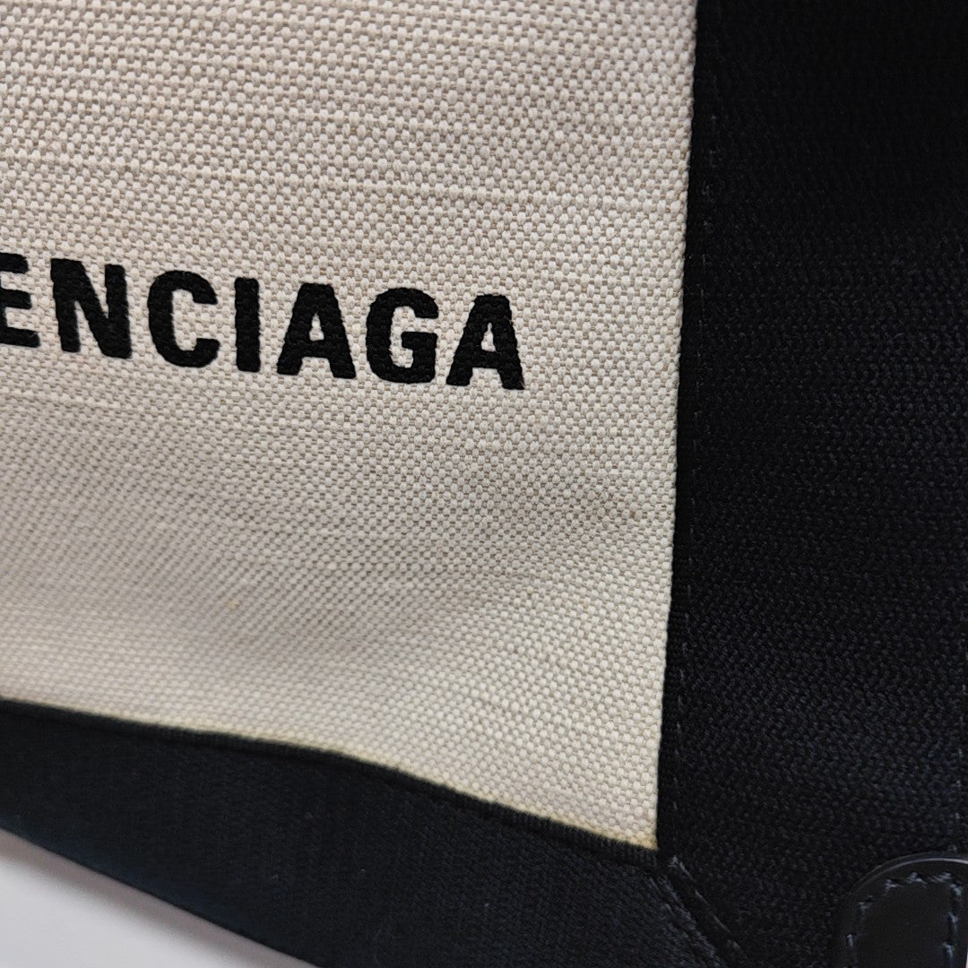 Navy Mini Canvas White