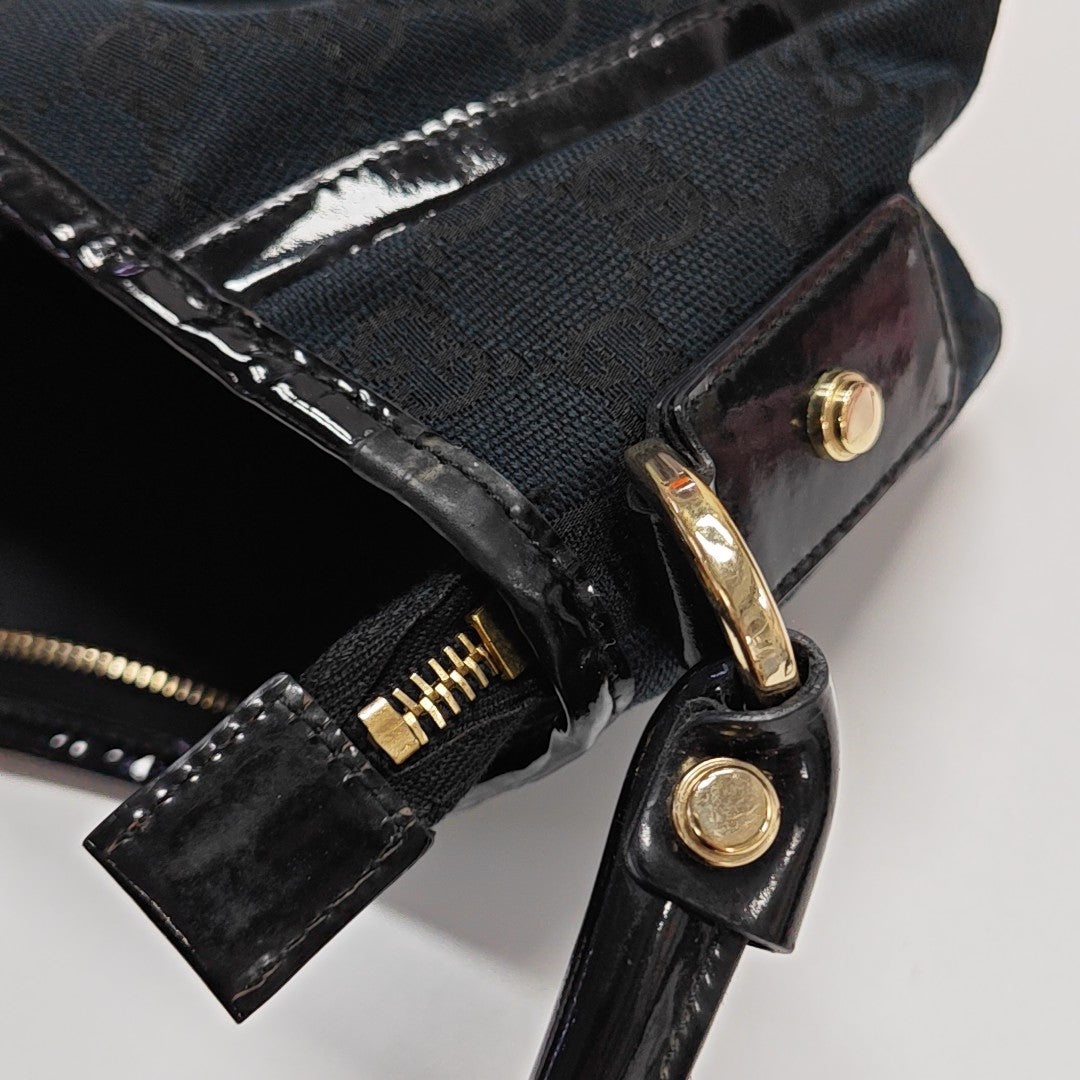 D-Ring Monogram Canvas Black