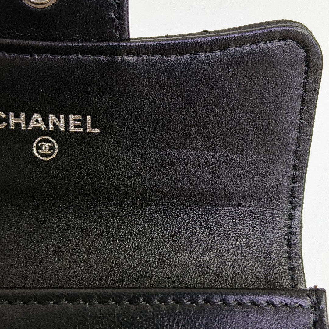 Quilted Lambskin Wallet Black