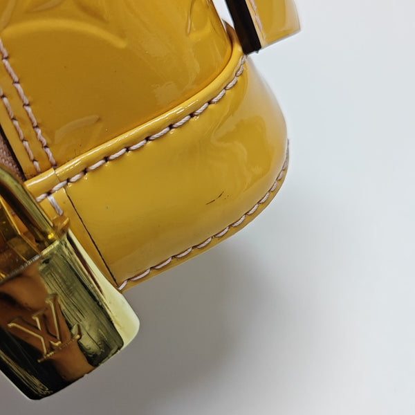 ALMA BB Monogram Patent Leather Yellow