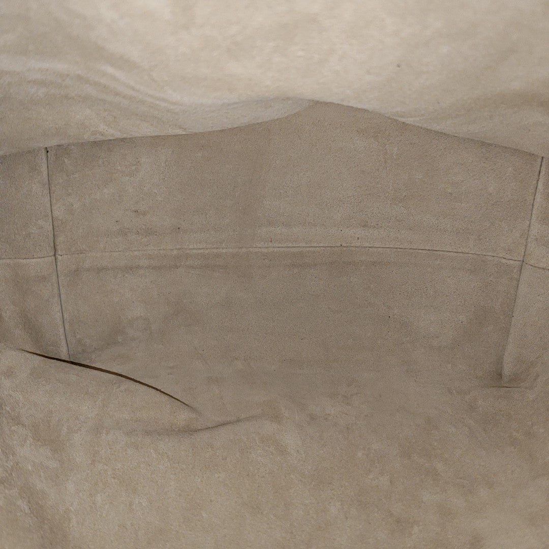 LOW KEY HOBO MM Monogram Calfskin Beige