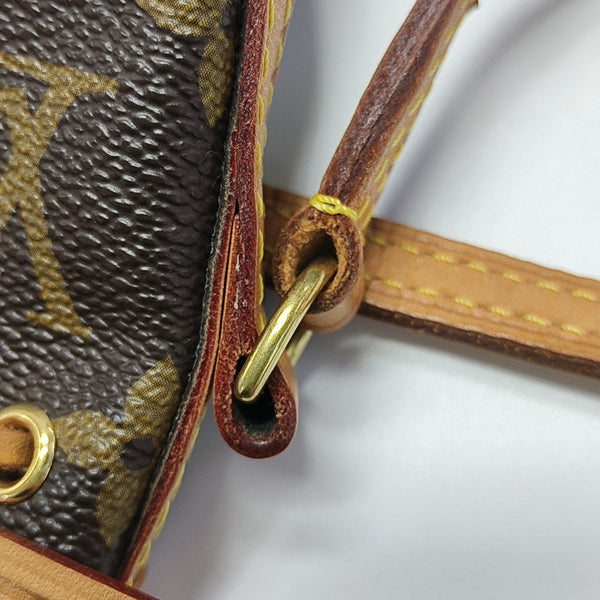 NÉONOÉ Nano Monogram Coated Canvas Brown