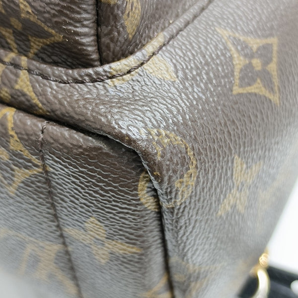 PALM SPRINGS Mini Monogram Coated Canvas Brown