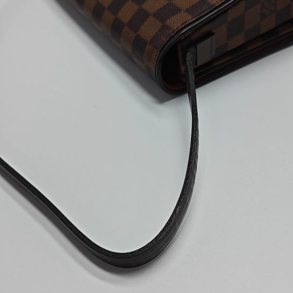 TRIBECA Damier Ebene Coated Canvas Brown