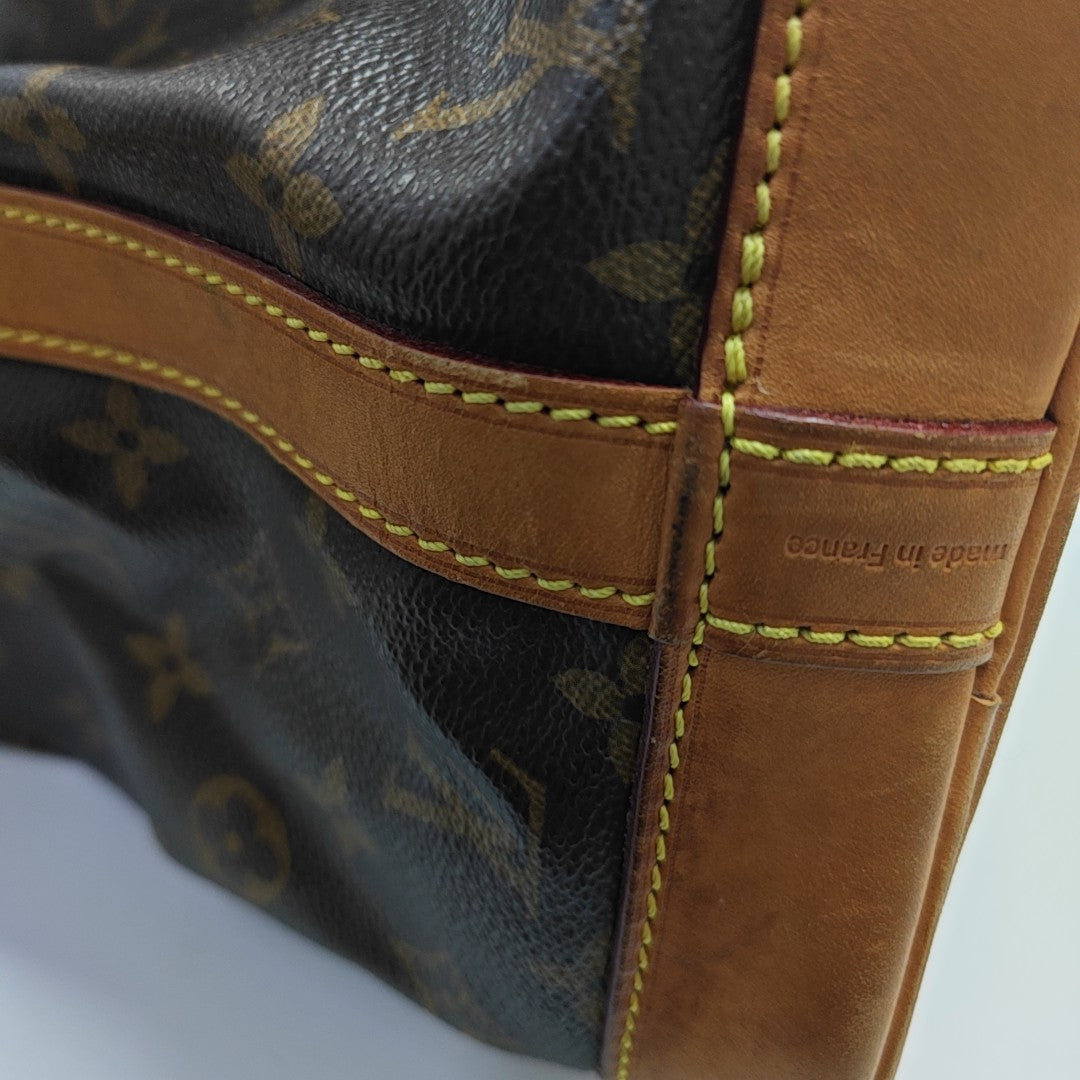 NOÉ MM Monogram Coated Canvas Brown