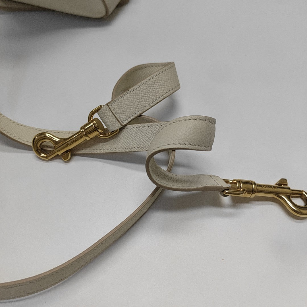 BELT Micro Calfskin White