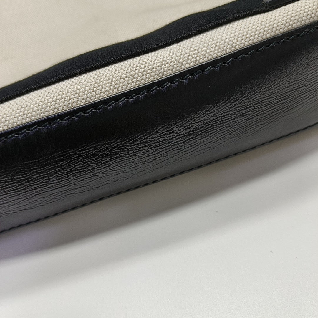 Navy Mini Canvas White