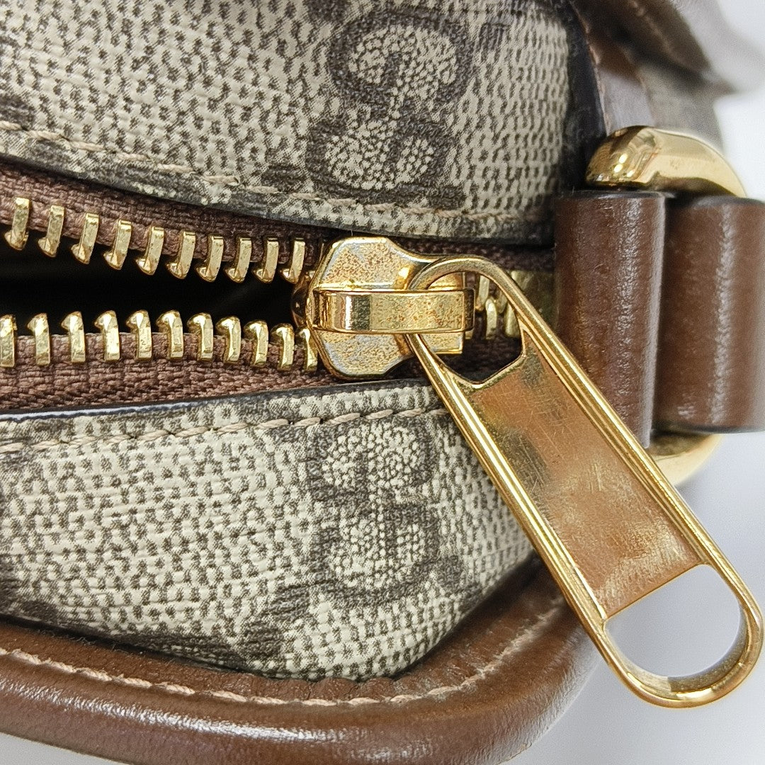 GG Supreme Mini Monogram Coated Canvas Beige