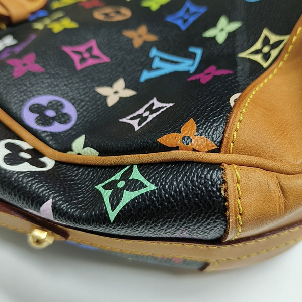 GRETA Monogram Coated Canvas Black