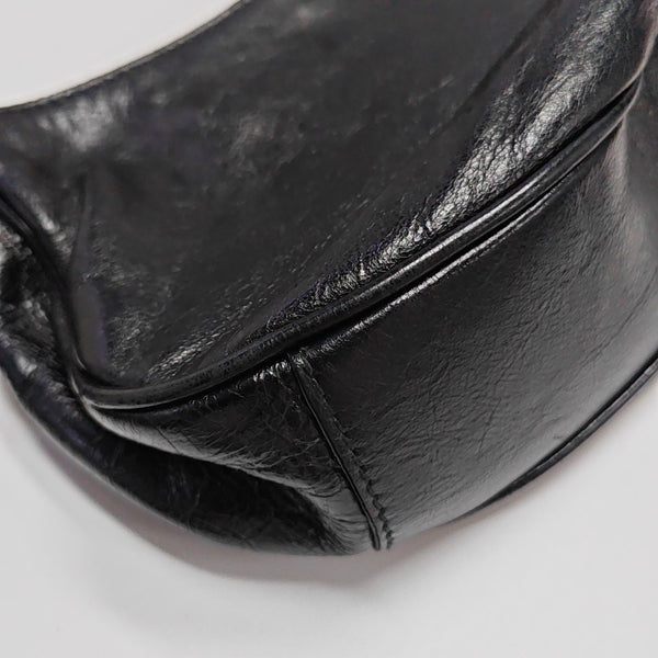 Calfskin Shoulder Bag Black