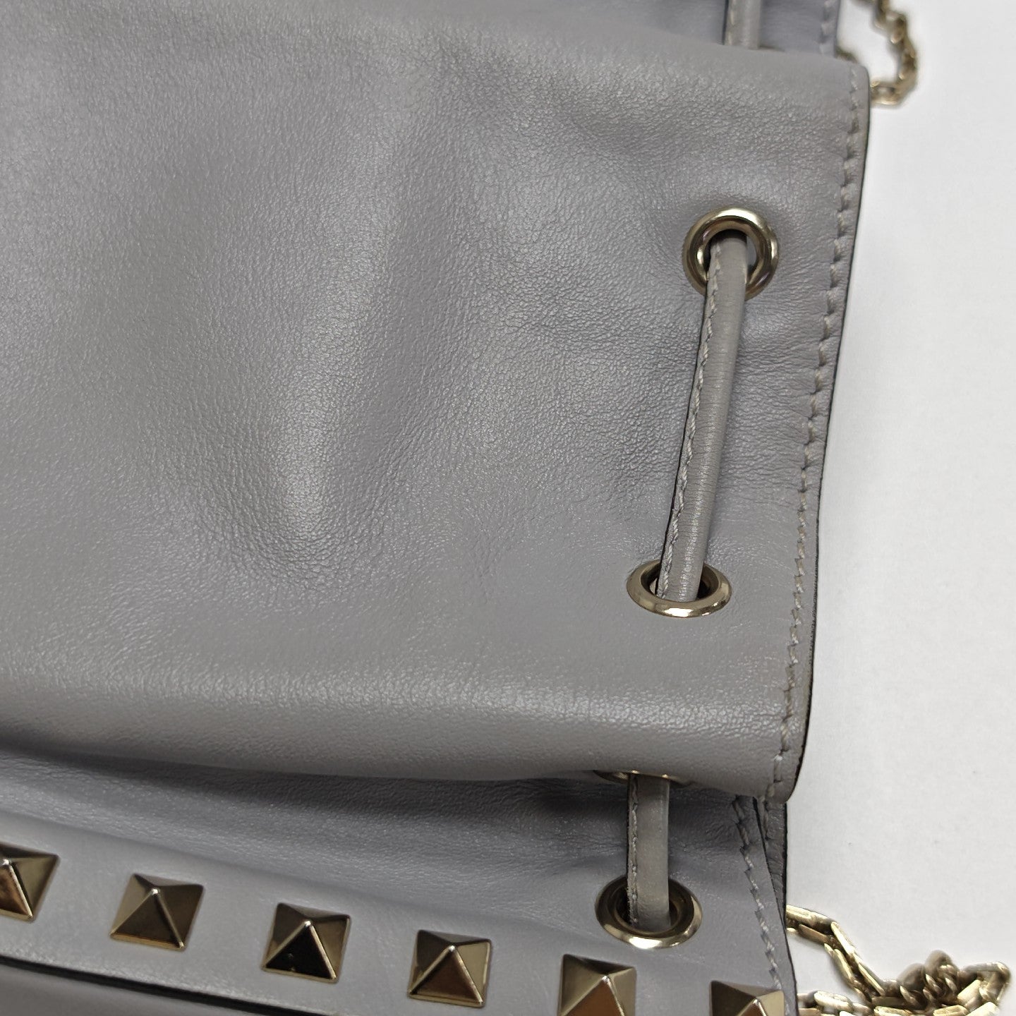Calfskin Shoulder Bag Gray