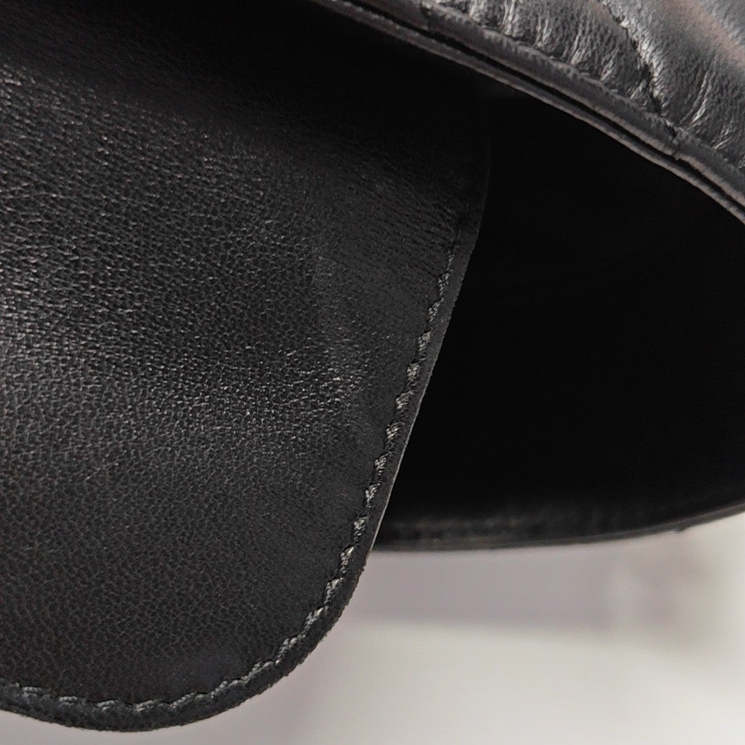 Chevron Lambskin Black
