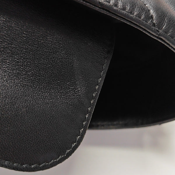 Chevron Lambskin Black