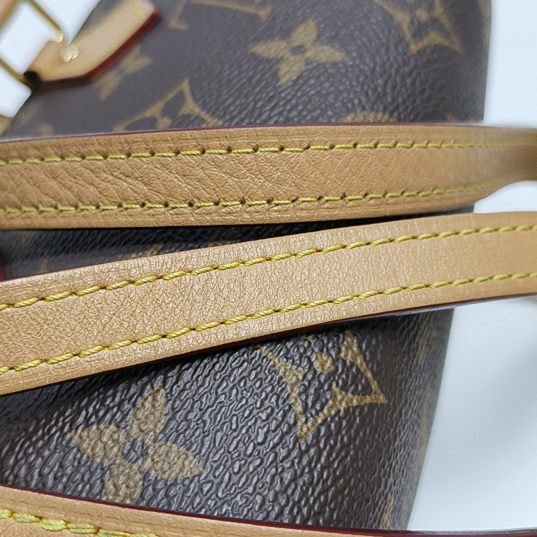 SPEEDY Nano Monogram Coated Canvas Brown