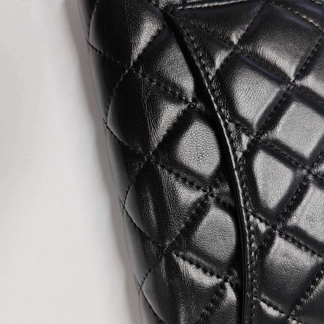 WOC Quilted Lambskin Black