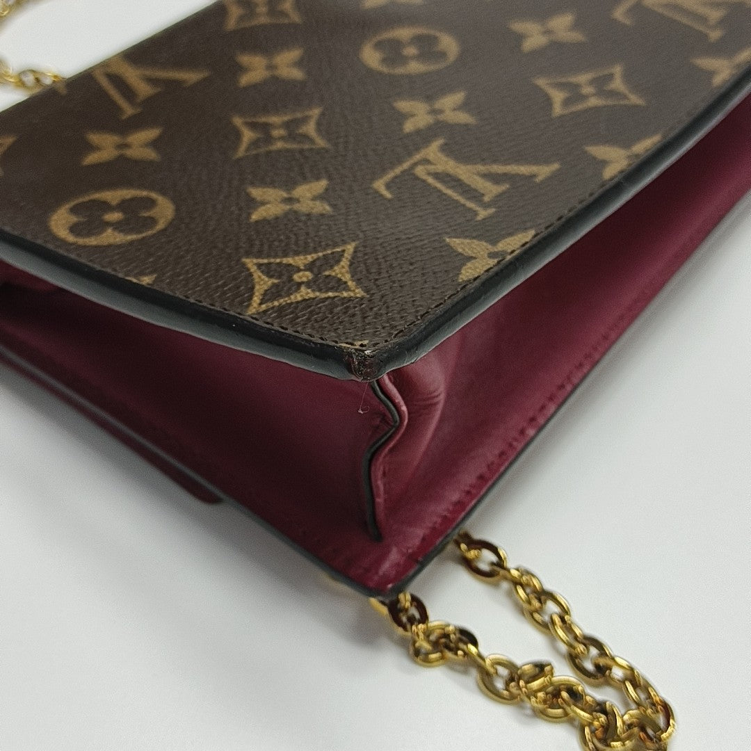 FLORE Monogram Coated Canvas Brown