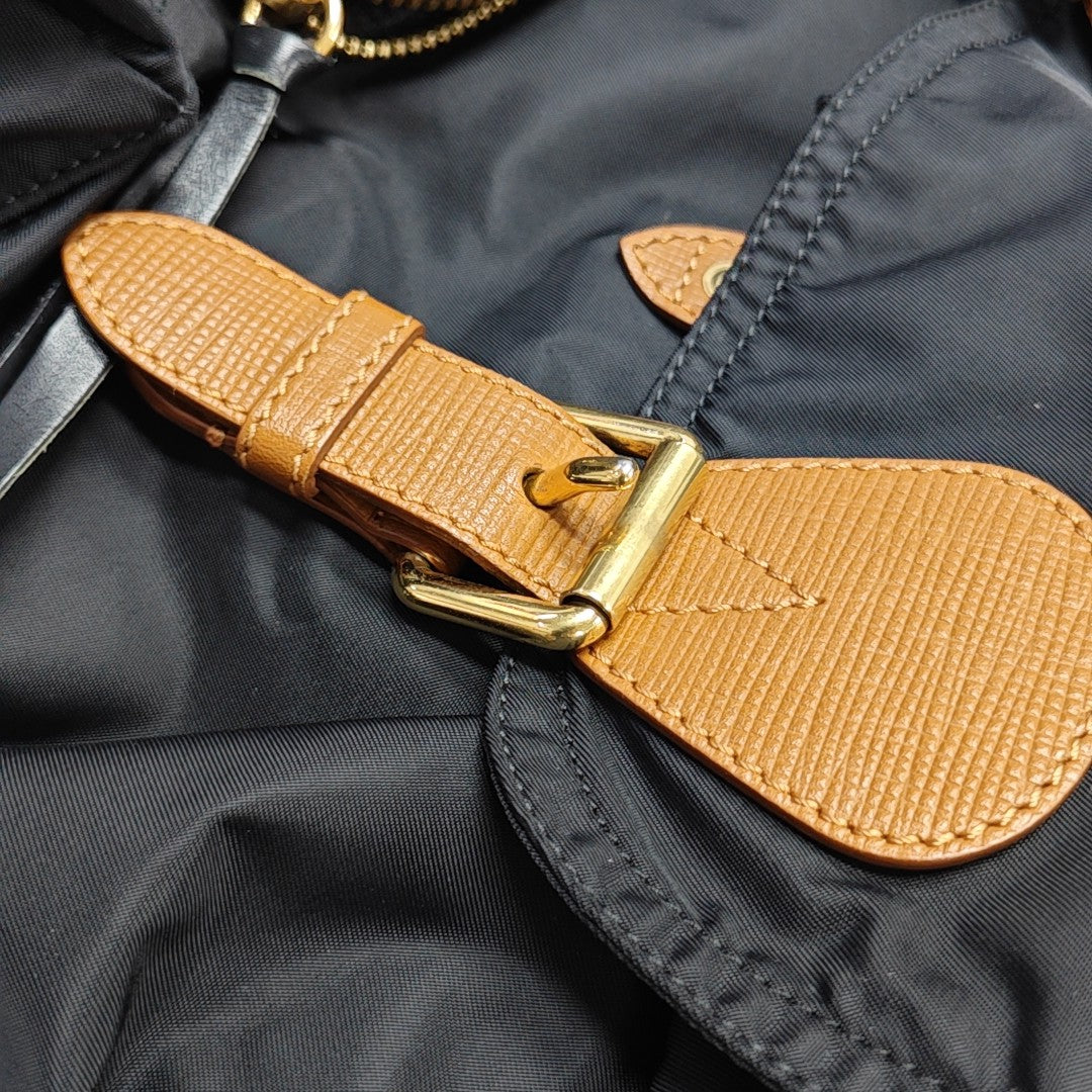 The Rucksack Large Nylon Black