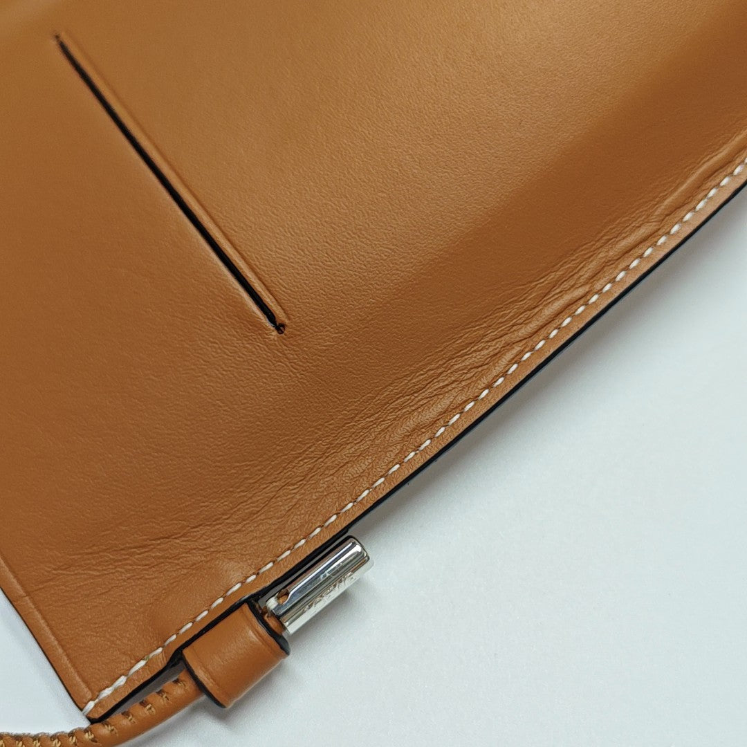 Calfskin Shoulder Bag Brown