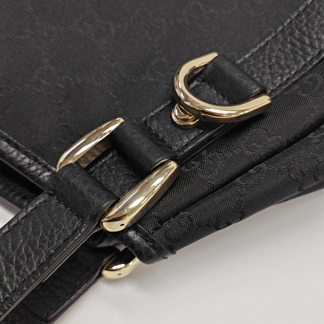 Abbey Medium Monogram Canvas Black