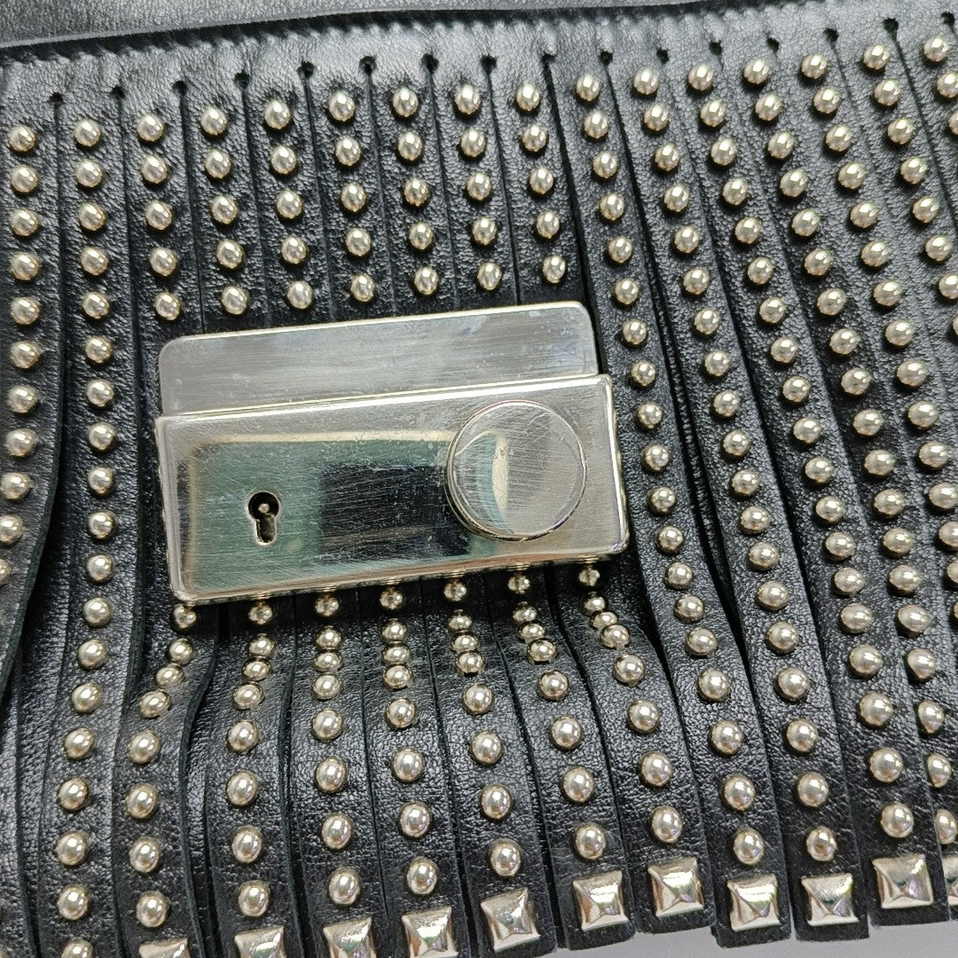 Calfskin Shoulder Bag Black