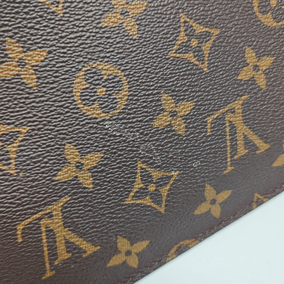NEVERFULL MM Monogram Coated Canvas Brown