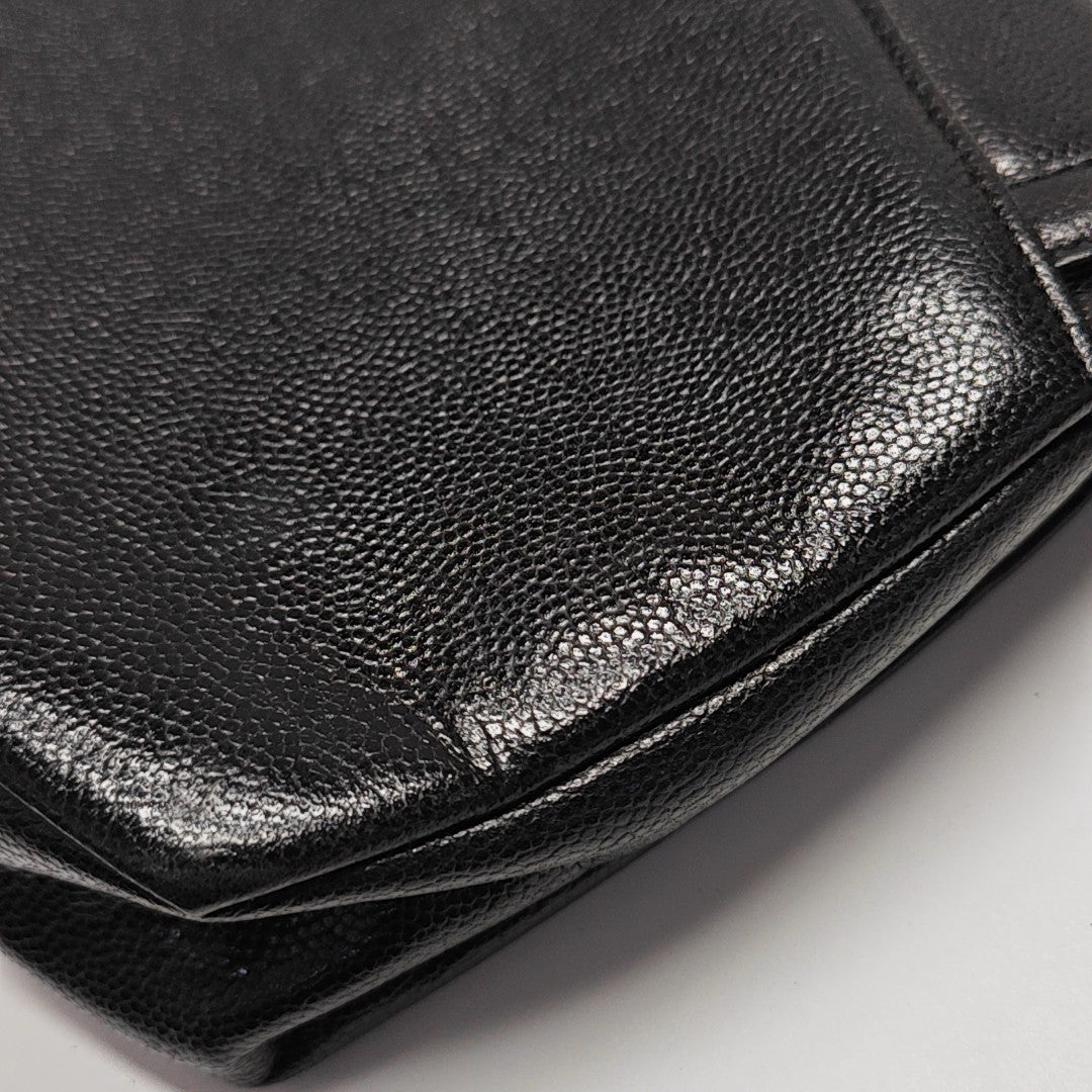 Calfskin Shoulder Bag Black
