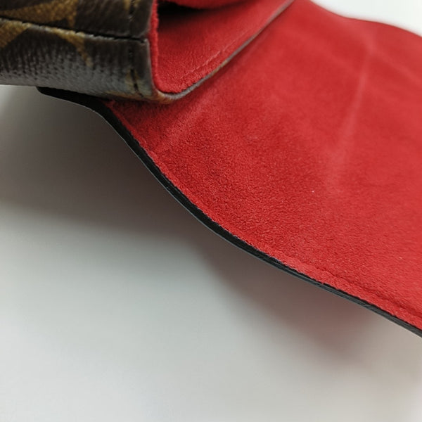 LOCKY BB Monogram Coated Canvas Red