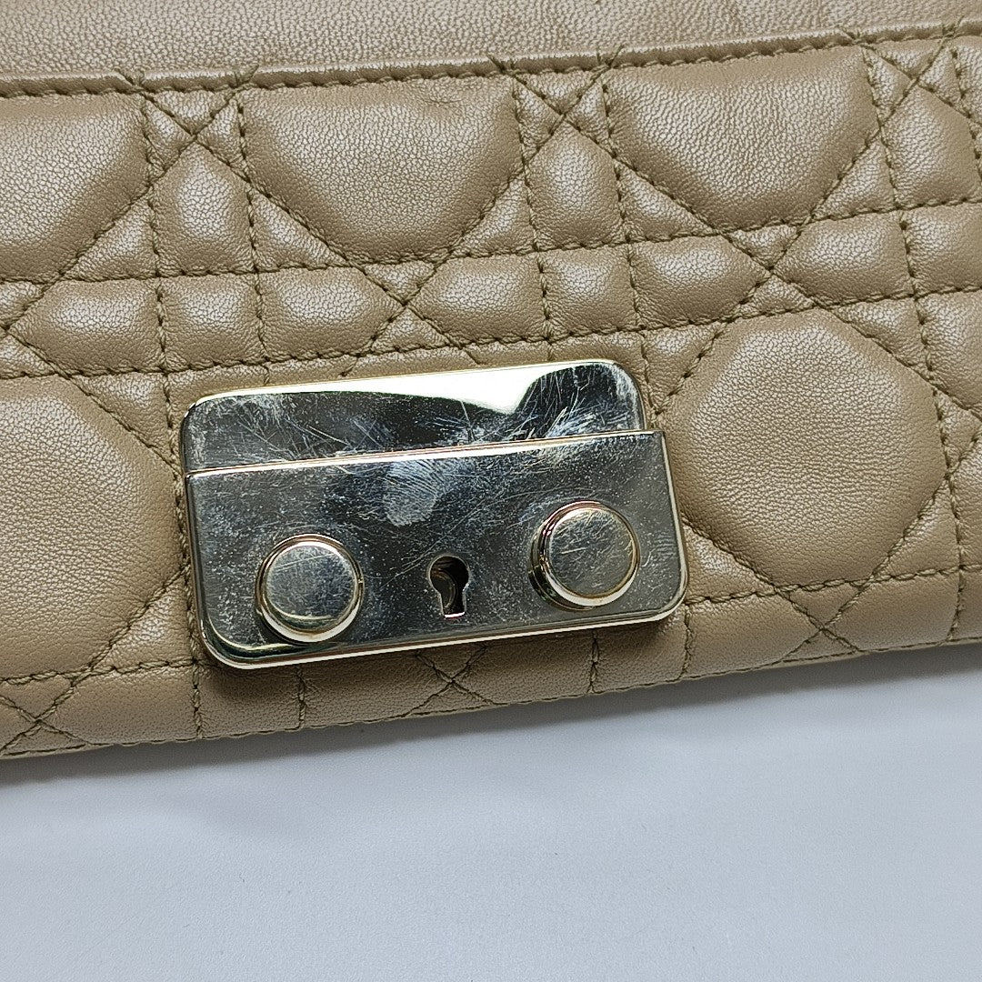 Miss Dior Cannage Lambskin Beige