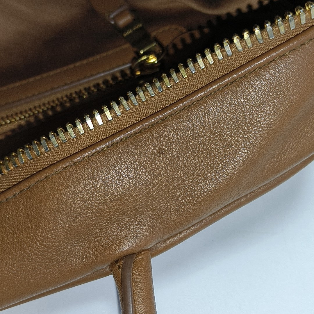 Beau Large Calfskin Brown