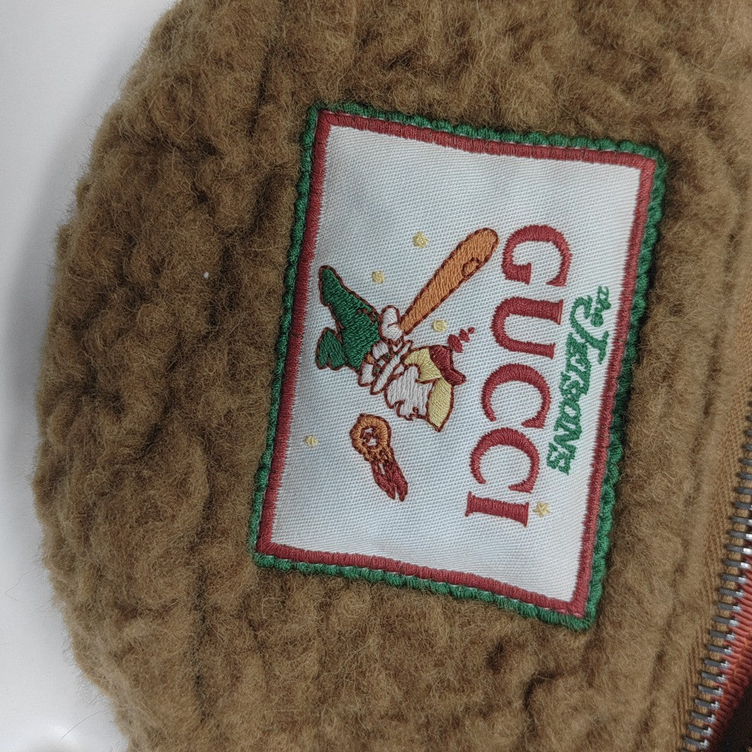 Wool Belt Bag Brown