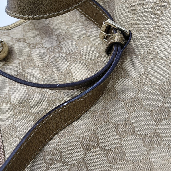 Monogram Canvas Tote Bag Beige
