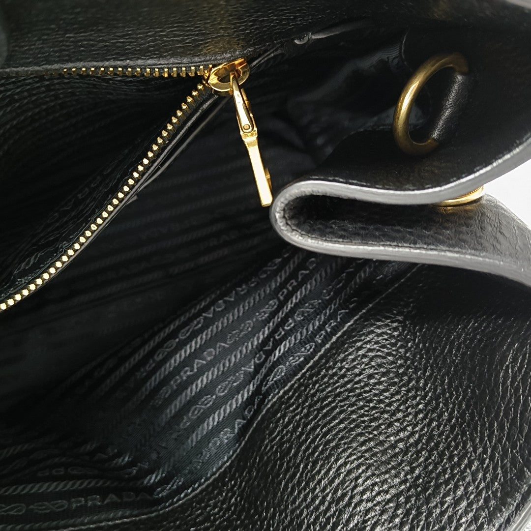 Calfskin Shoulder Bag Black