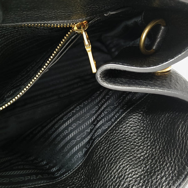 Calfskin Shoulder Bag Black