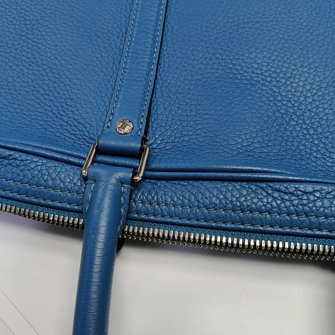 PORTE-DOCUMENTS Calfskin Blue
