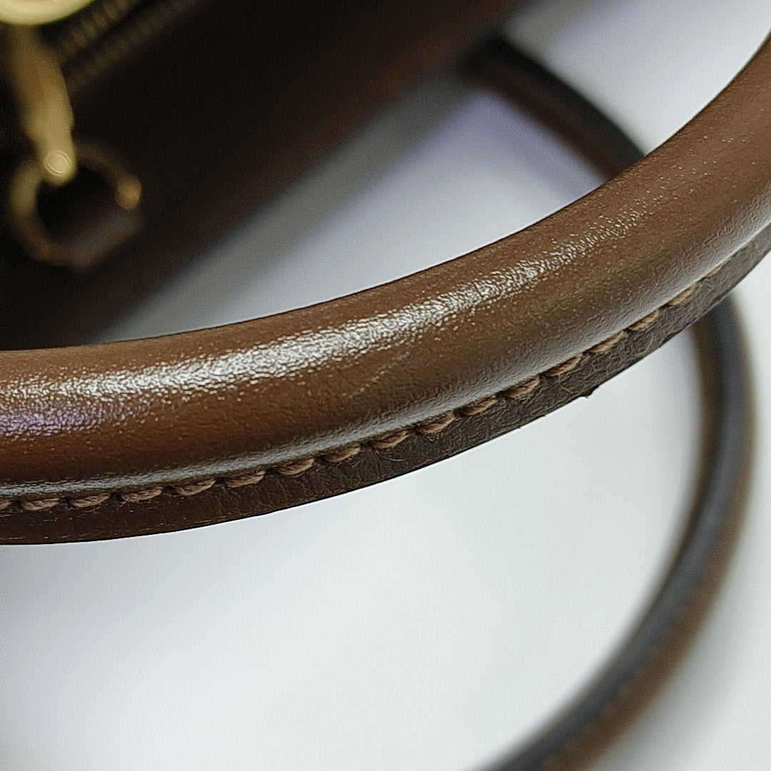 Retro Small Monogram Coated Canvas Brown