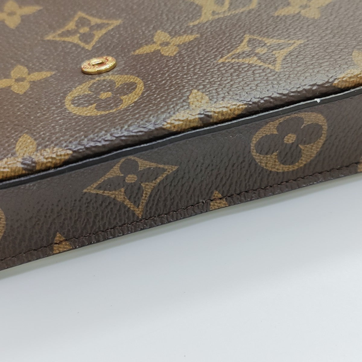 SARAH Monogram Coated Canvas Brown