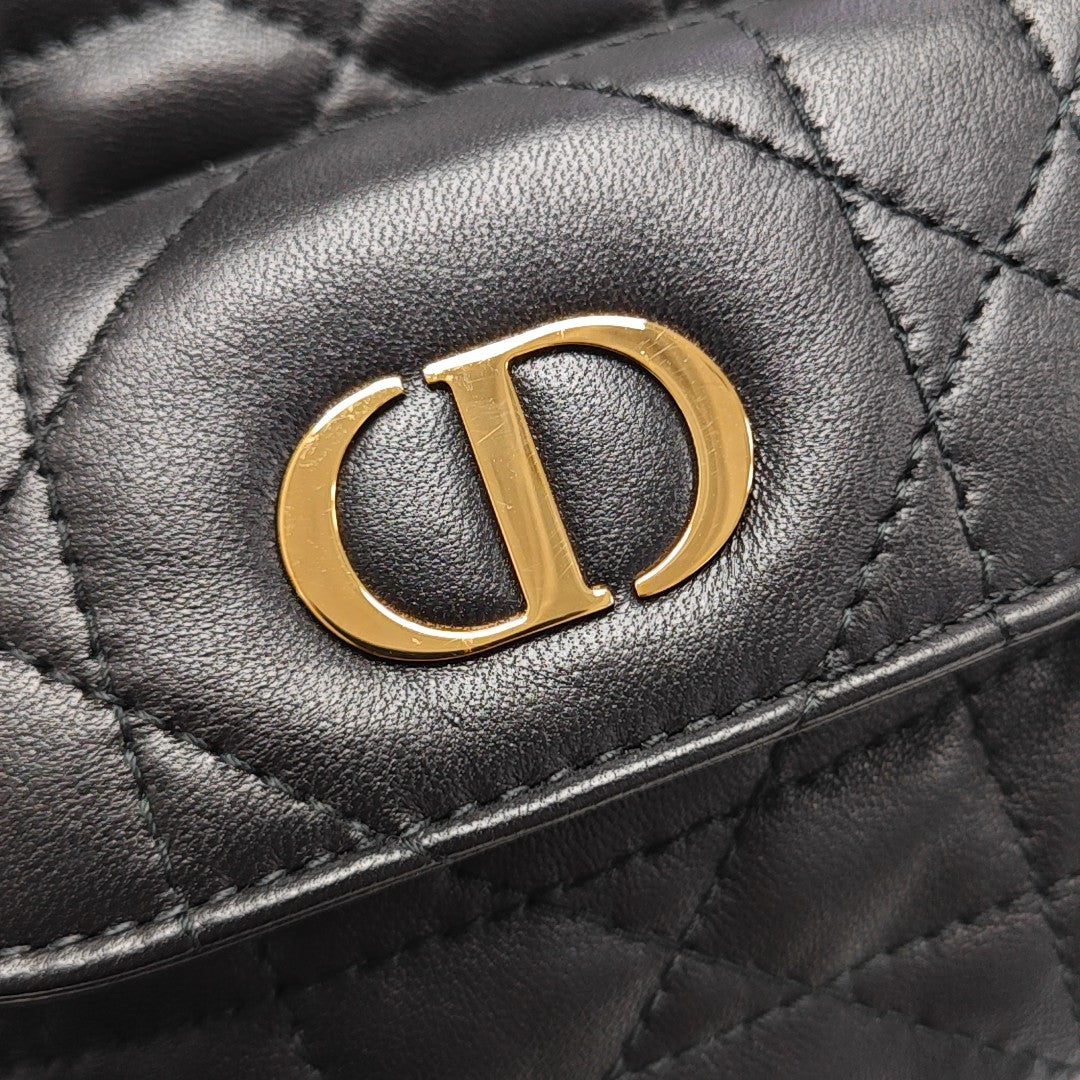 Dior Caro Small Cannage Lambskin Black