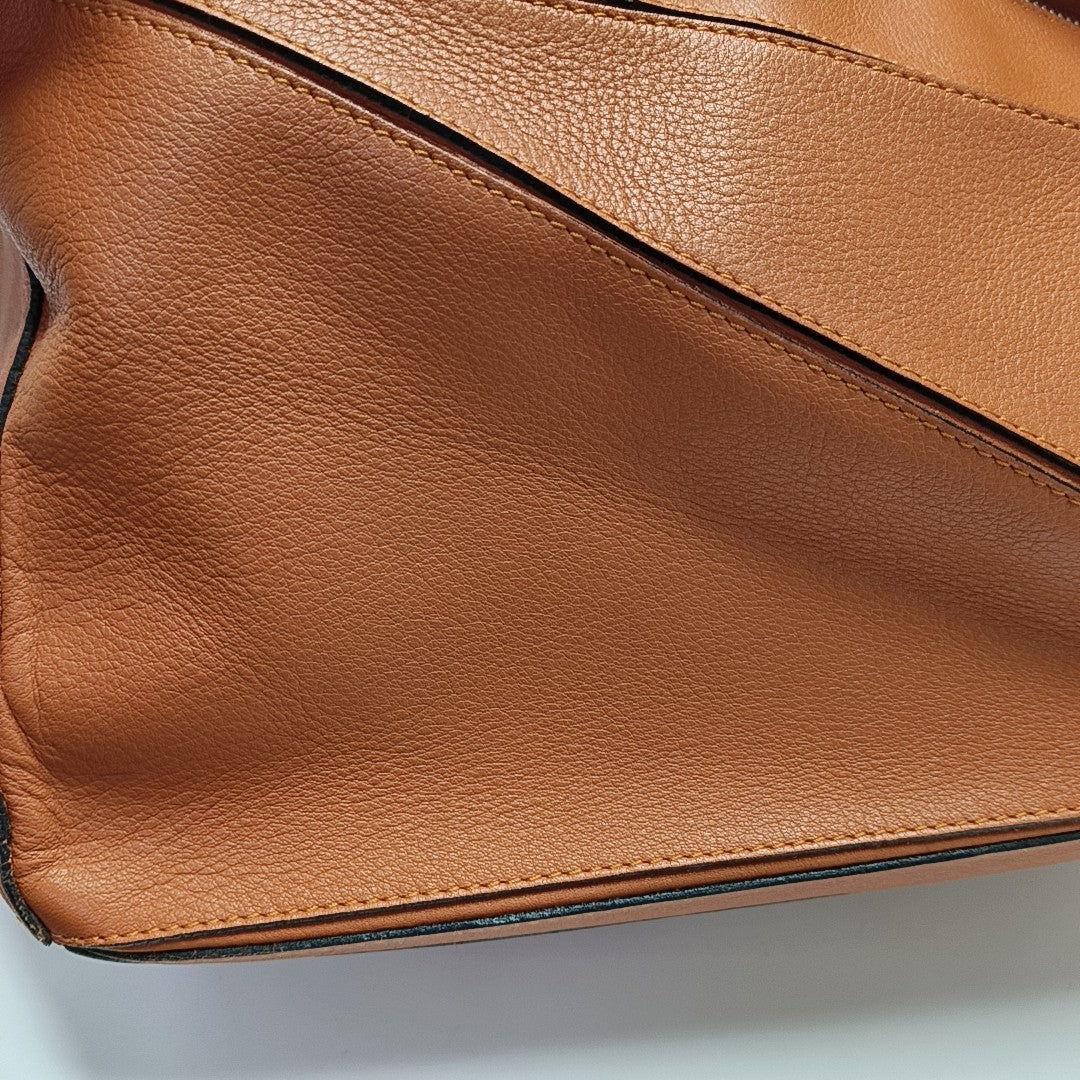 Puzzle Medium Calfskin Orange
