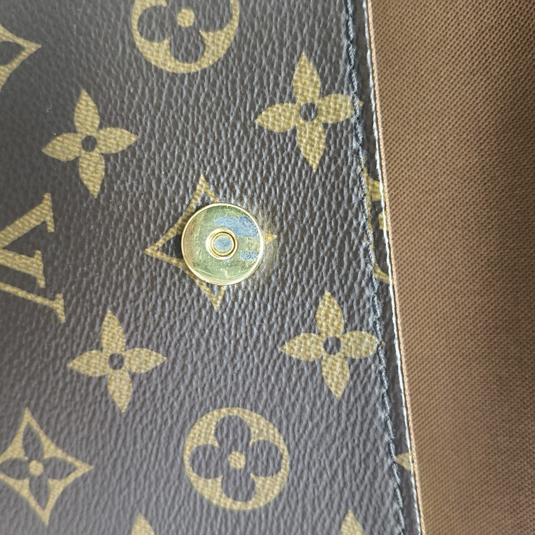 IVY Monogram Coated Canvas Brown
