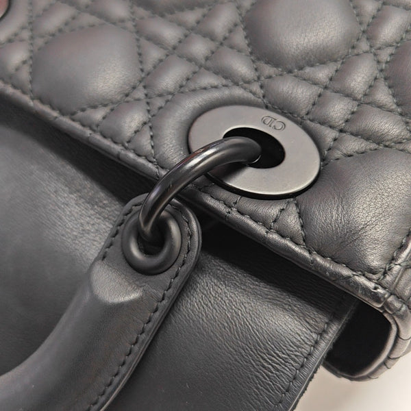 Lady Dior Small Cannage Calfskin Black