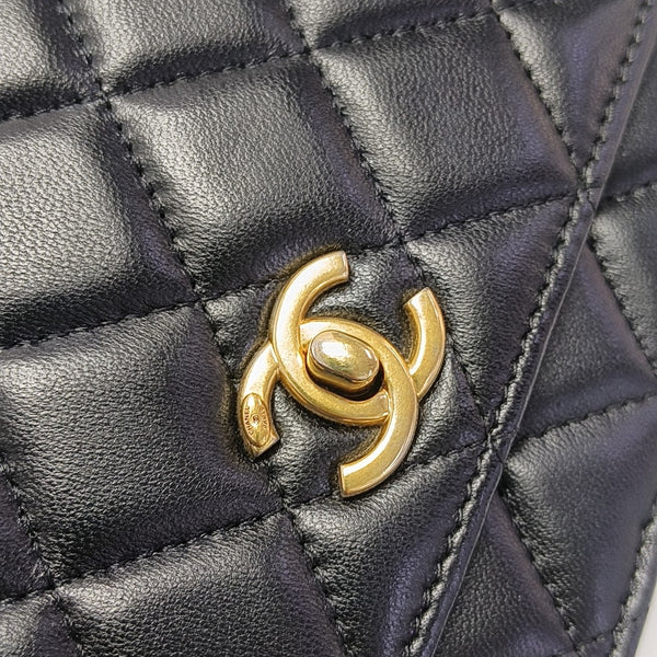 TRENDY CC Quilted Lambskin Black