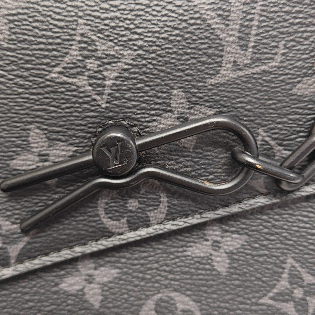 STEAMER Mini Monogram Coated Canvas Black