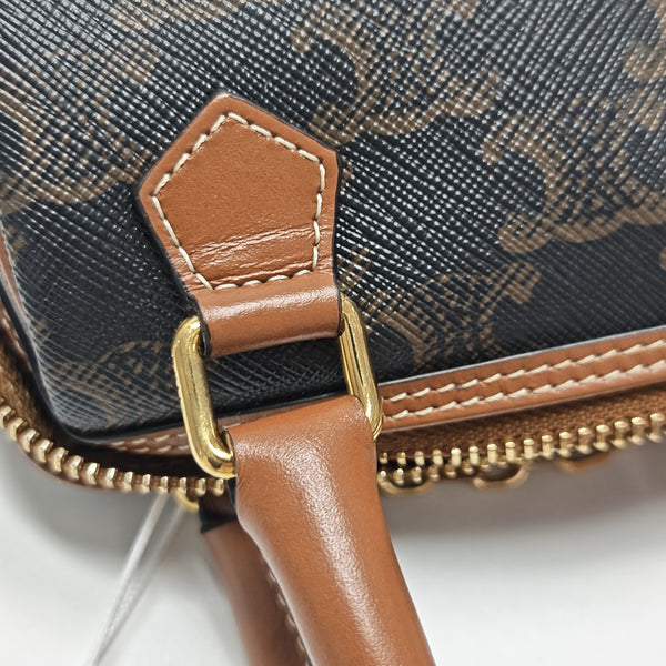 TRIOMPHE CANVAS Mini Coated Canvas Brown