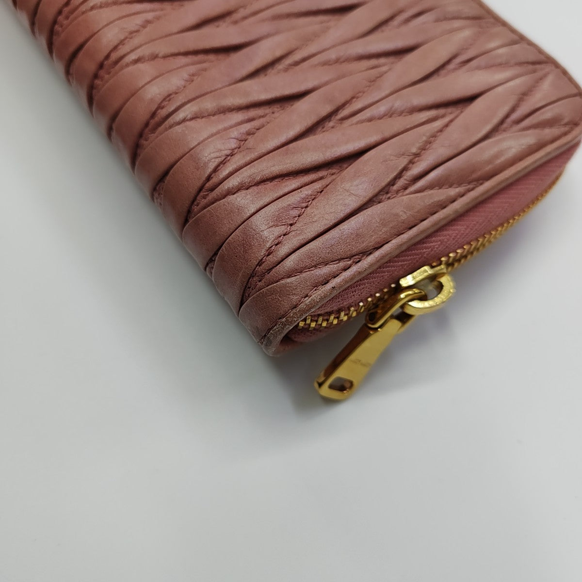 Quilted Lambskin Wallet Pink