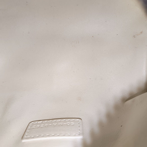 Diortravel Nomad Small Cannage Calfskin White