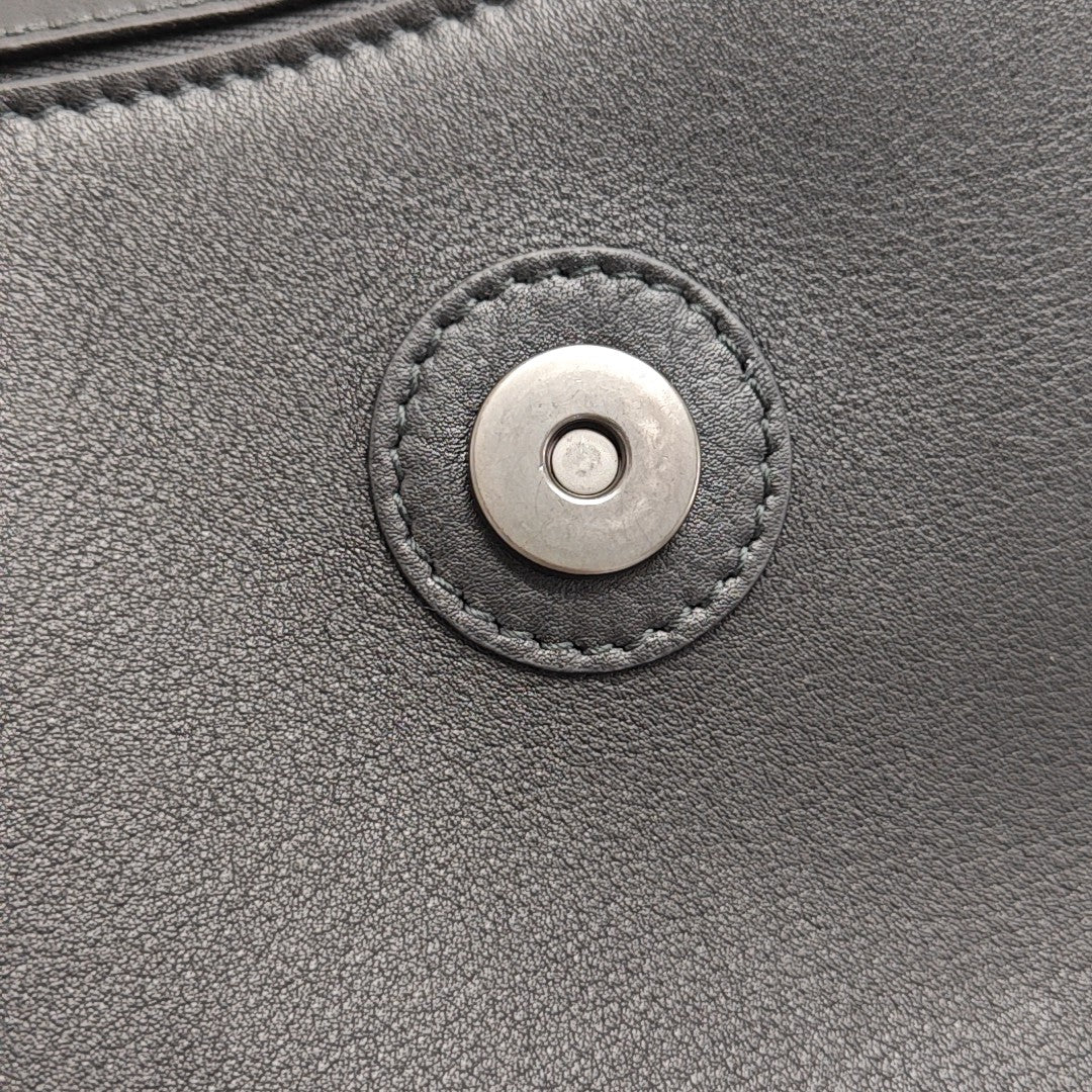 Downtown Medium Calfskin Black